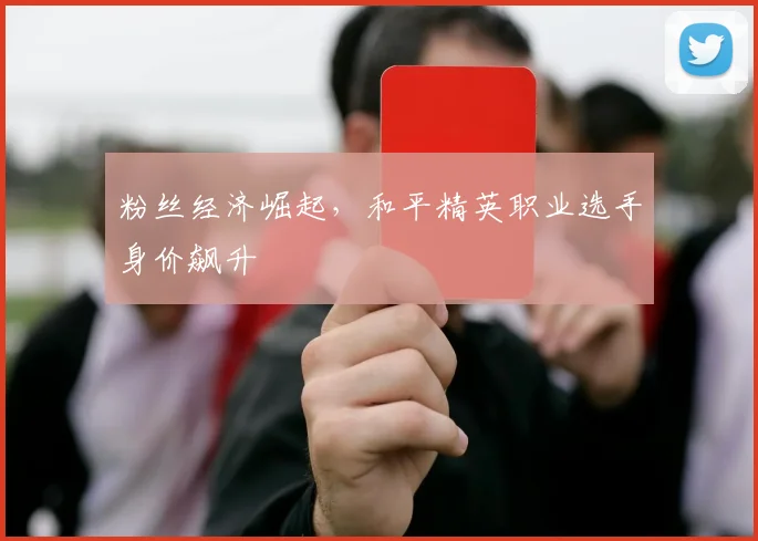 粉丝经济崛起，和平精英职业选手身价飙升